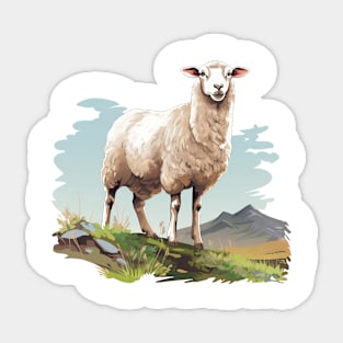 White Sheep Sticker